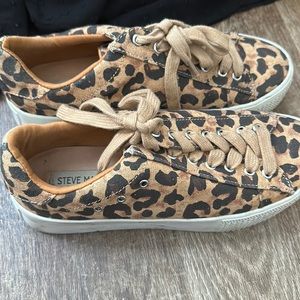 Cheetah Steve Madden platform sneakers